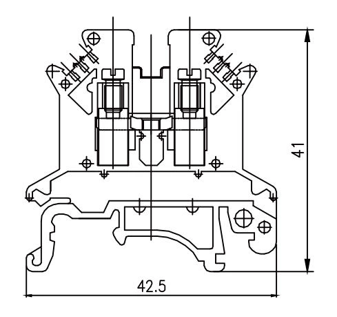 JHD5-2.5B - Geçiş terminal bloğu