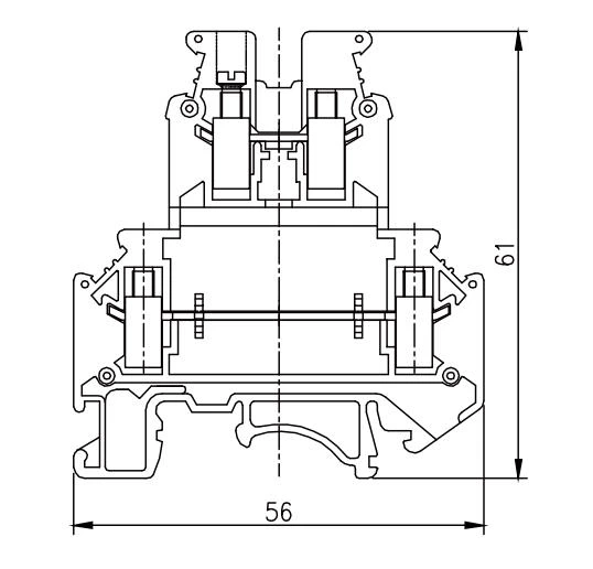 JHD5-2.5C - Çift seviyeli terminal bloğu