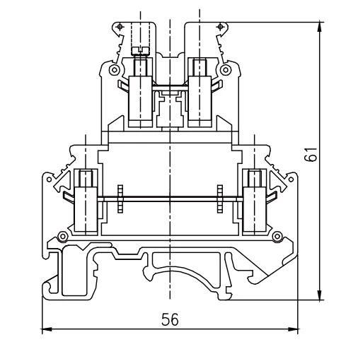 JHD5-4C - Çift seviyeli terminal bloğu