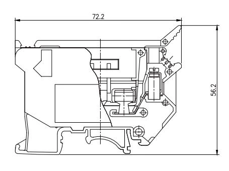 JHD5-4RD - Sigorta modüler terminal bloğu
